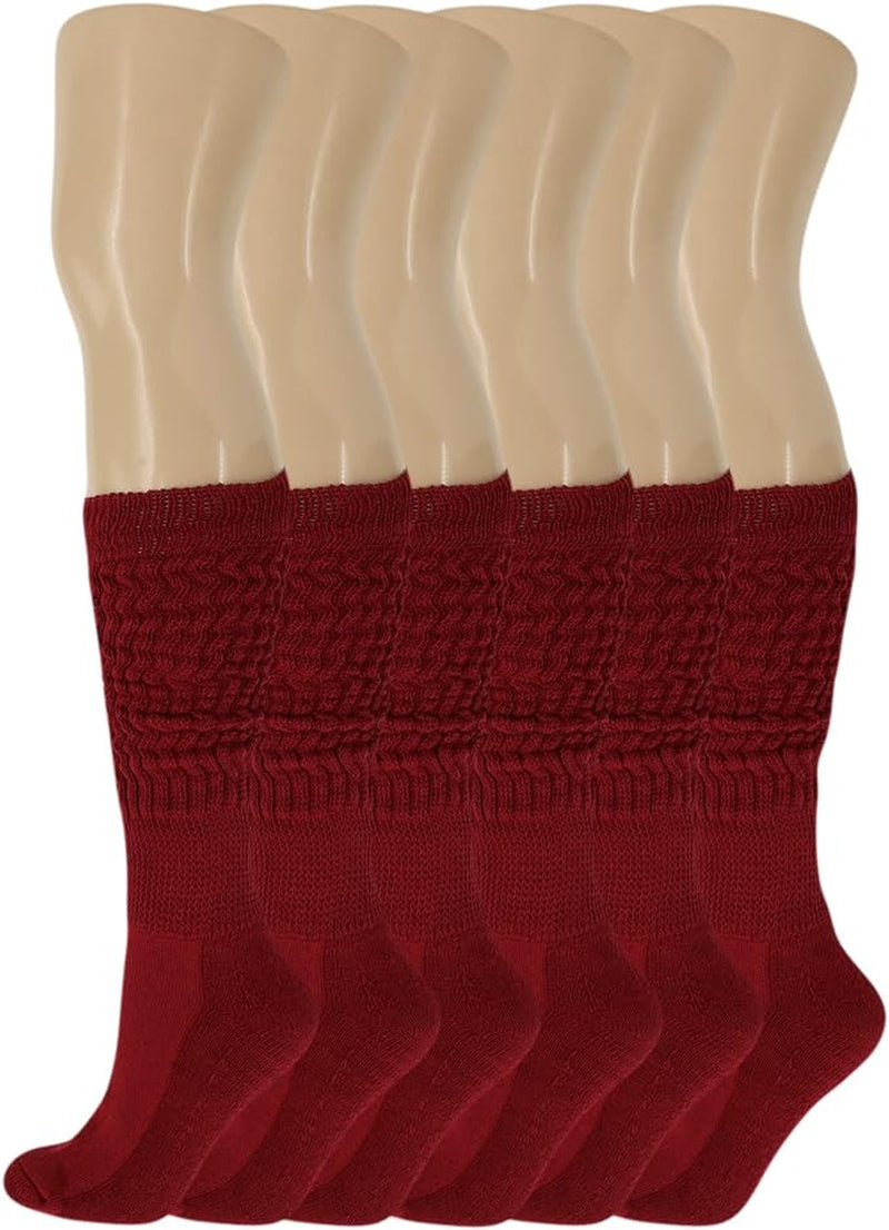 120 Pairs Extra-Long Heavy Slouch Socks – Women'S Shoe Size 5-10, Cotton Blend, Retro 80S Style