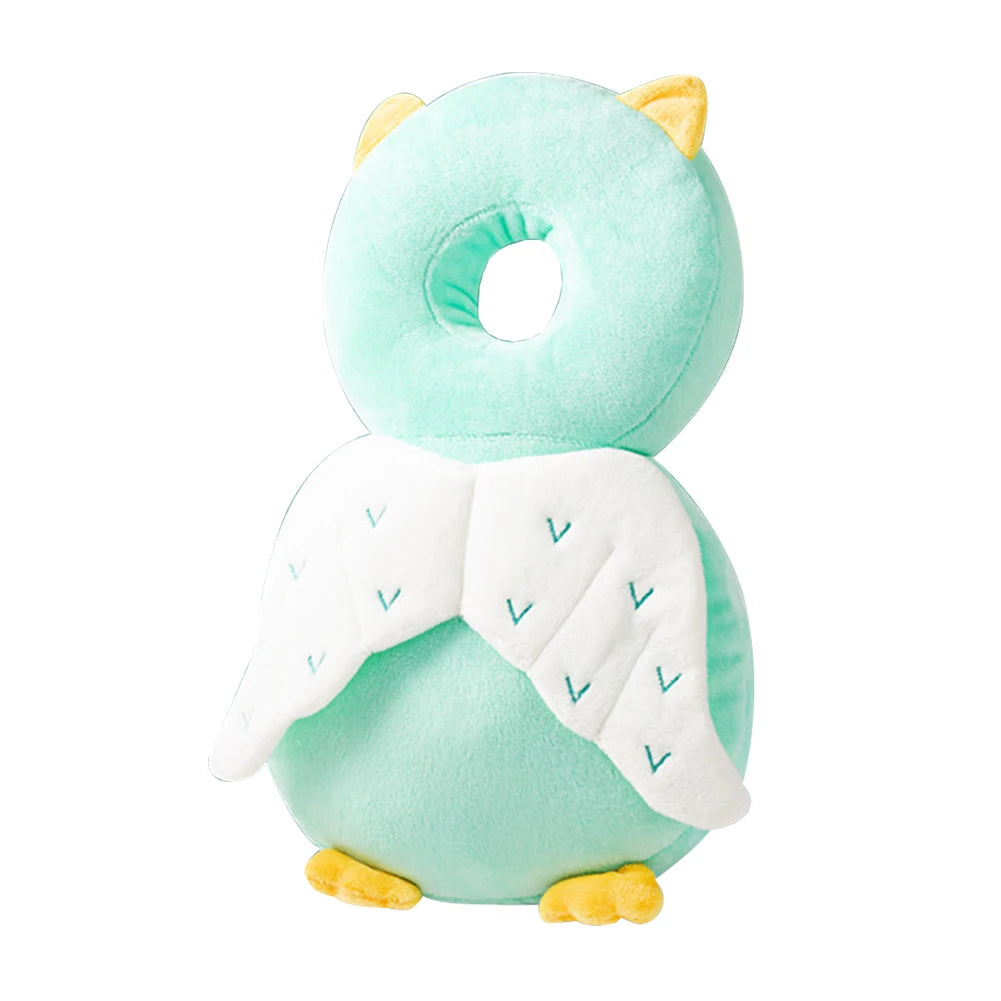 Stuffing Animal Shape Baby Back Protection Pillow Backpack Toddlers Head Protection Pillow Anti-Fall for Baby Walking & Crawling