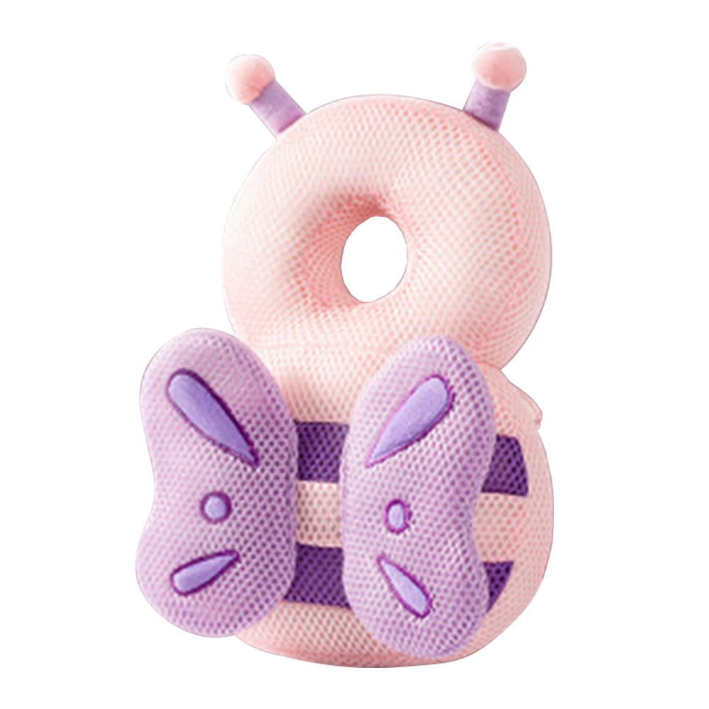 Stuffing Animal Shape Baby Back Protection Pillow Backpack Toddlers Head Protection Pillow Anti-Fall for Baby Walking & Crawling