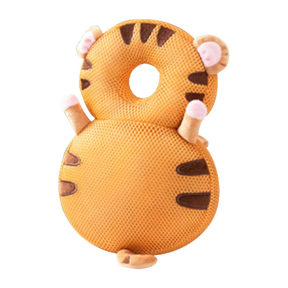 Stuffing Animal Shape Baby Back Protection Pillow Backpack Toddlers Head Protection Pillow Anti-Fall for Baby Walking & Crawling