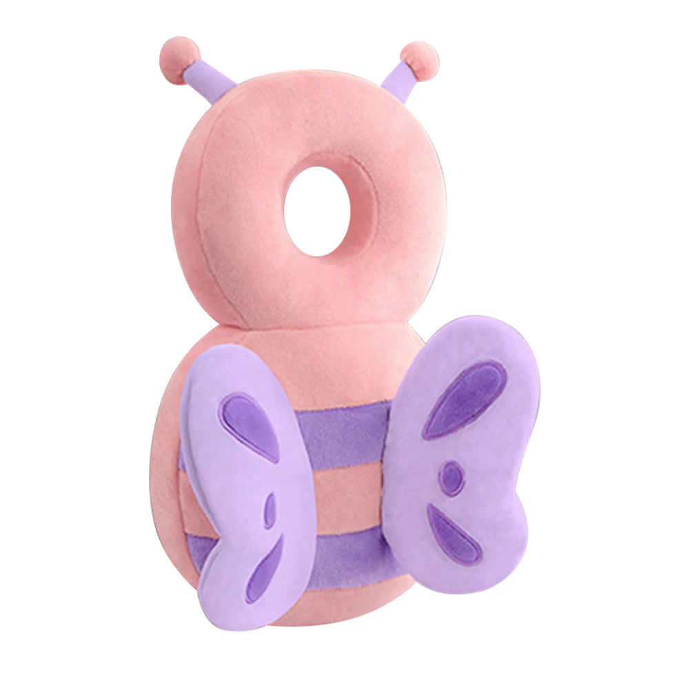 Stuffing Animal Shape Baby Back Protection Pillow Backpack Toddlers Head Protection Pillow Anti-Fall for Baby Walking & Crawling