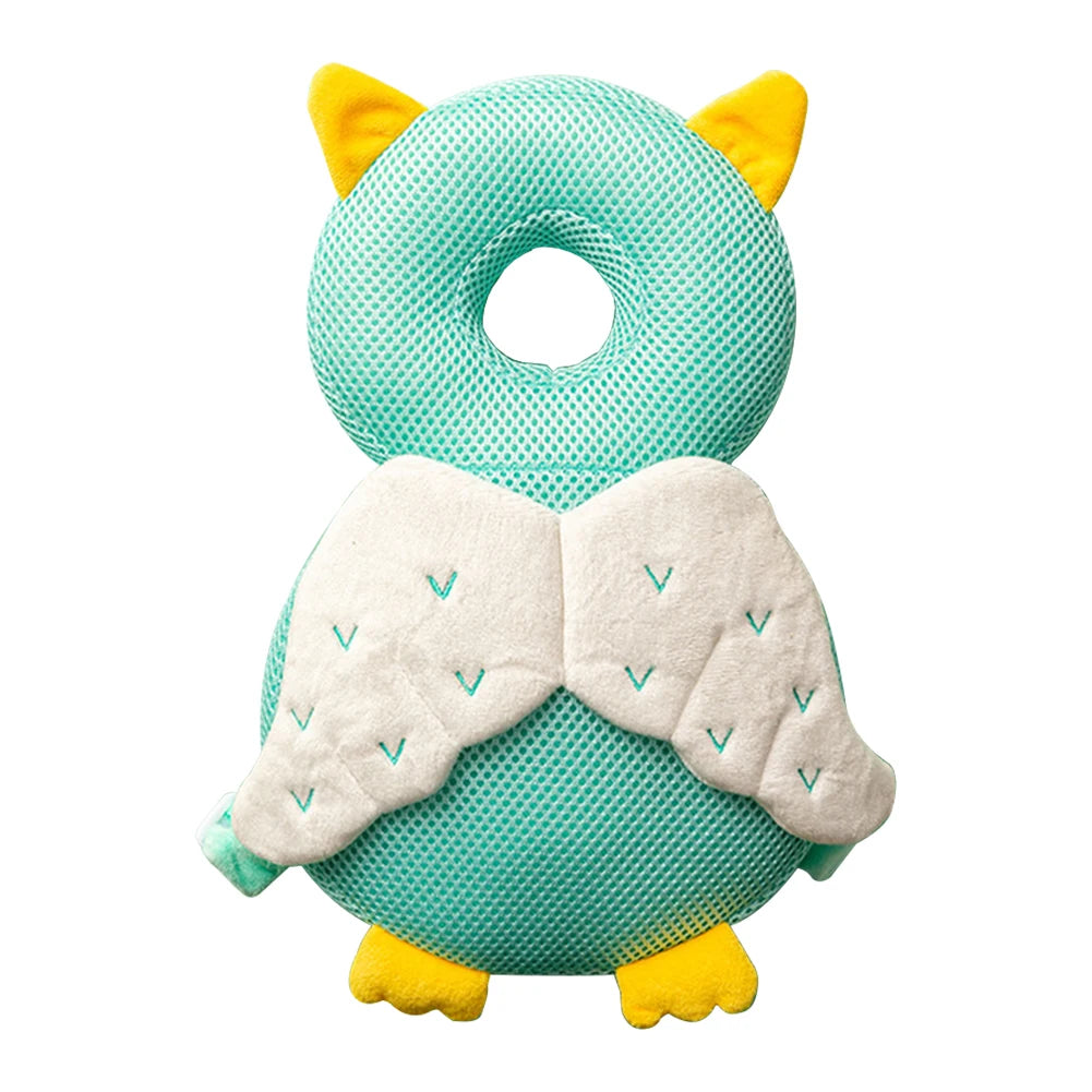 Stuffing Animal Shape Baby Back Protection Pillow Backpack Toddlers Head Protection Pillow Anti-Fall for Baby Walking & Crawling