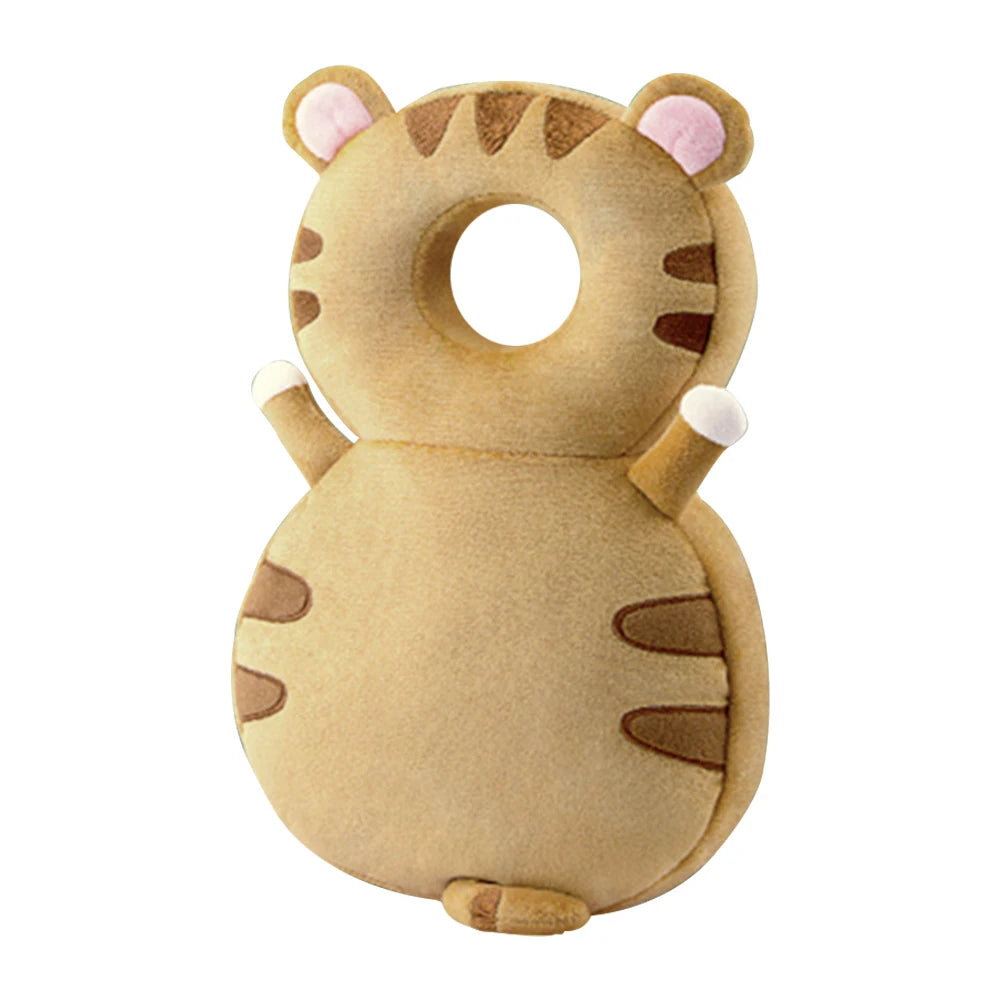 Stuffing Animal Shape Baby Back Protection Pillow Backpack Toddlers Head Protection Pillow Anti-Fall for Baby Walking & Crawling