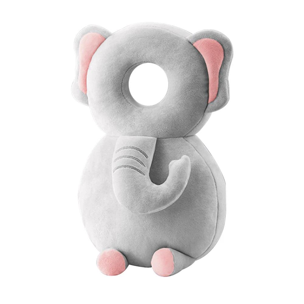 Stuffing Animal Shape Baby Back Protection Pillow Backpack Toddlers Head Protection Pillow Anti-Fall for Baby Walking & Crawling